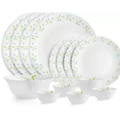 cello Pack of 17 Opalware Dazzle Opalware Tropical Lagoon Dinner Set
